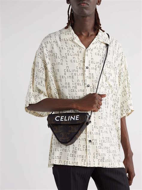 celine triomphe triangle bag|celine triomphe bag used.